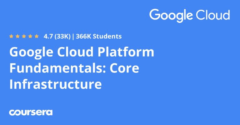 Google Cloud Platform Fundamentals: Core Infrastructure