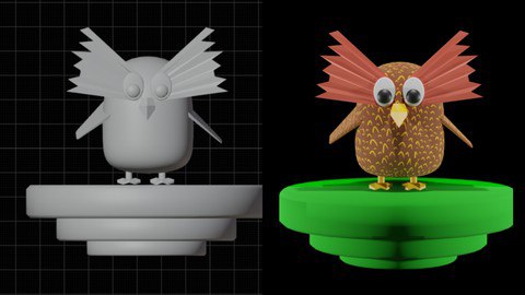 Blender 3D: Let’s Modelling an 3D Owl Character with Blende